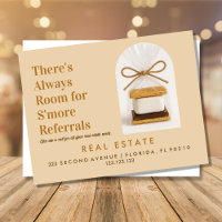 Real Estate Referral Postcard , We Love S’more