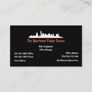 Real Estate Rental Agent Business Card