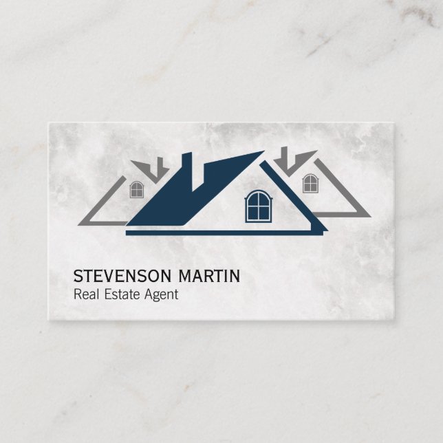 Real Estate Roof Top Business Card (Front)