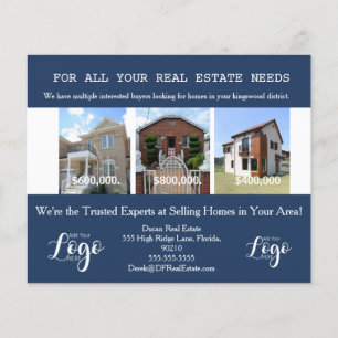 Real Estate School District Targeting Postcards Flyer