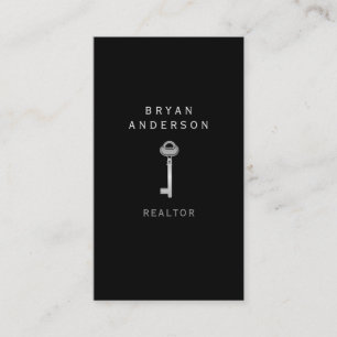 Real Estate Silver Key Business Card