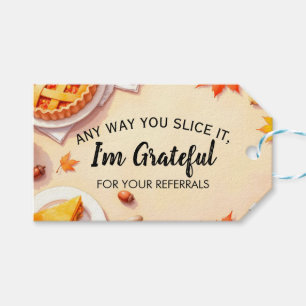 real estate slice pumpkin pie referrals gift tags