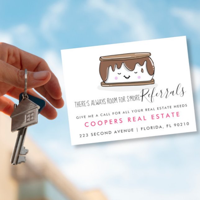 real estate SMORE referrals Announcement Postcard (Creator Uploaded)