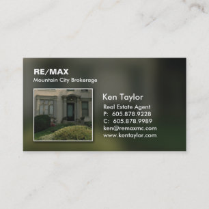 Real Estate Stucco Home Entrance Business Card