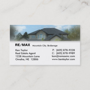 Real Estate Stucco House Business Card