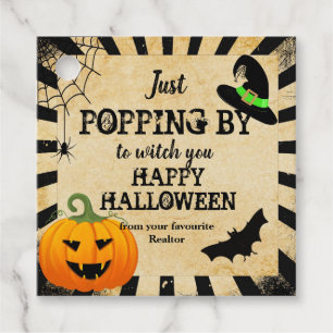 real estate  tags, Halloween Pop By Tags,  Favo Favour Tags