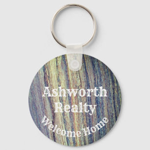Real Estate Welcome Home Realtor Promotional Keychain