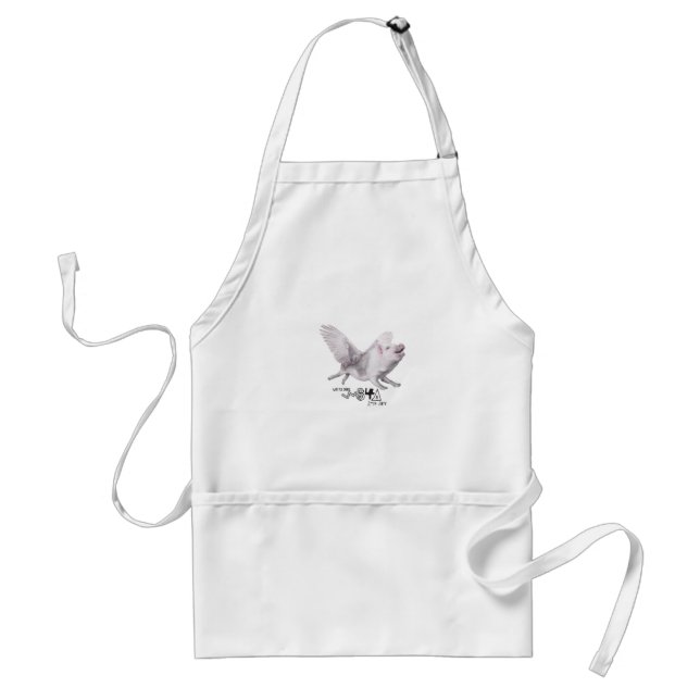 Real Flying Pig Popular Gift When Pigs Fly w Wings Standard Apron (Front)