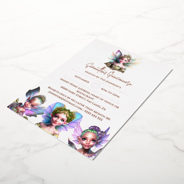 Real foil fairy enchanted rose gold fairytale (Rotated)