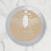 Real Foil Honey BEE Merry Christmas Gifts Favours