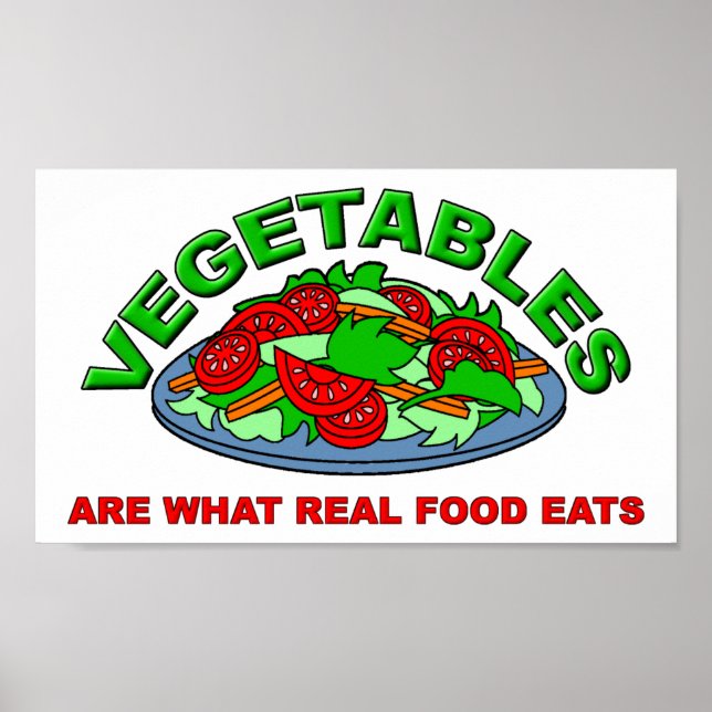 Real Food Eats Funny Poster (Front)