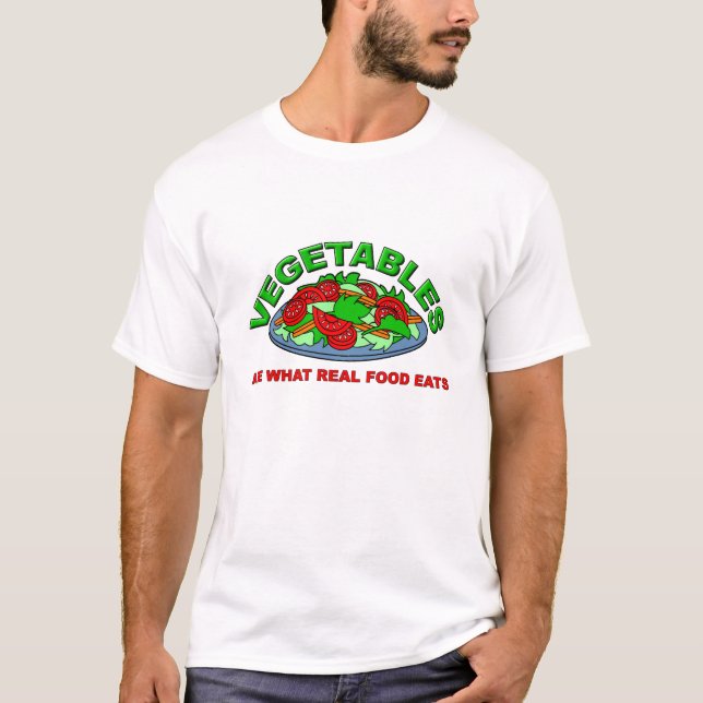 Real Food Eats Funny T-shirt (Front)