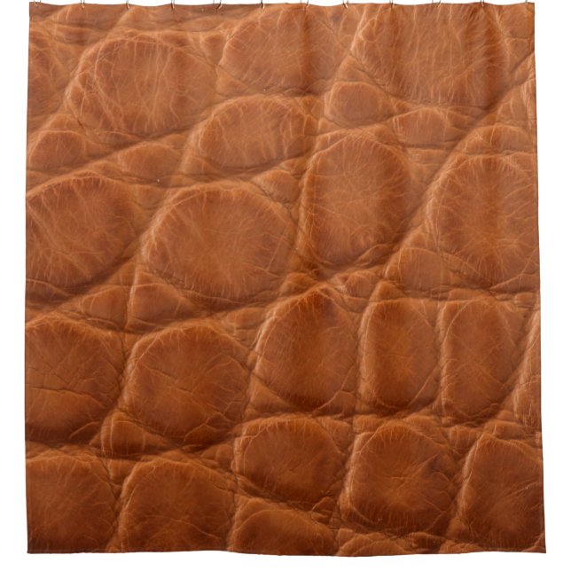 Real genuine tan brown alligator leather texture,  (Front)