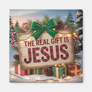 Real Gift Jesus Magnet