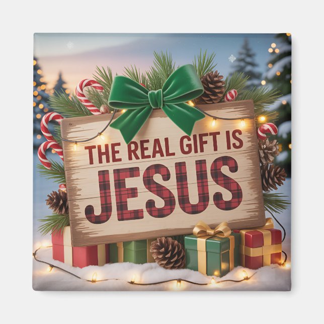 Real Gift Jesus Magnet (Front)