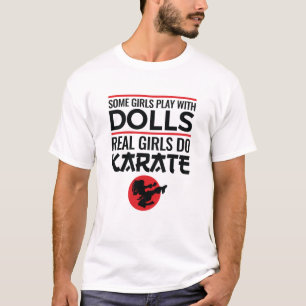 Real Girls Do Karate Cute Women Martial Arts T-Shirt