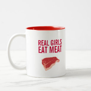 Real Girls Eat meat coffee mug