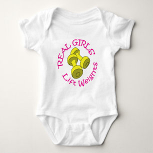 Real Girls Lift Weights Baby Bodysuit