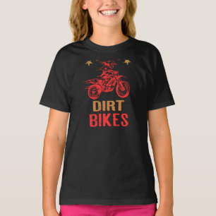 Real Girls Ride Dirt Bikes graphic Funny Gift T-Shirt