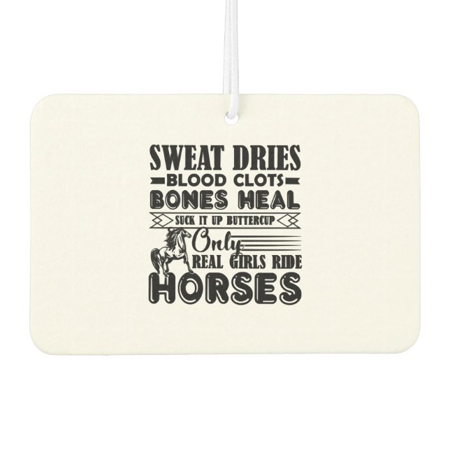 Real Girls Ride Horses Air Freshener (Front)
