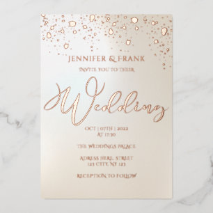 Real Gold Foil Spots Modern Pearlescent Elegant