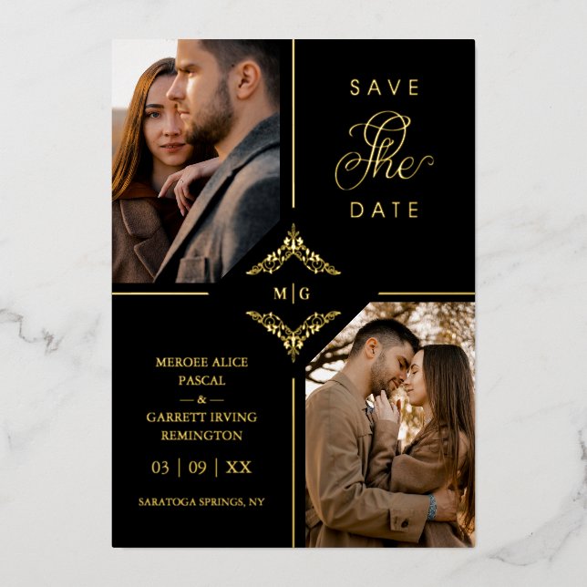 Real Golden Sophisticated Ornament Flourish  (Front)