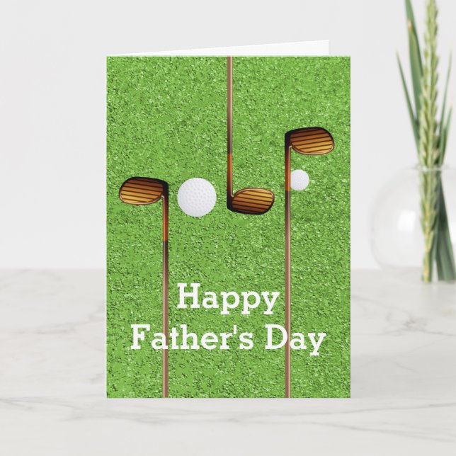 Real Golfer Hole-in-one Father's Day Card (Front)