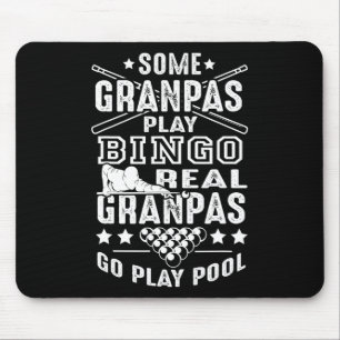 Real Grandpas Play Pool  Mouse Pad