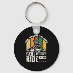 Real Grandpas Ride Jet Ski Keychain
