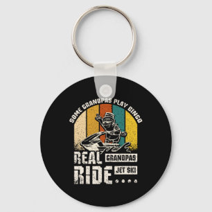 Real Grandpas Ride Jet Ski Keychain
