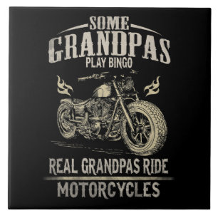 Real Grandpas Ride Motorcycle Gift For Grandpas.pn Tile