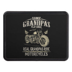 Real Grandpas Ride Motorcycle Gift For Grandpas.pn Trailer Hitch Cover