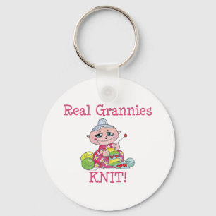 Real Grannies KNIT! Keychain