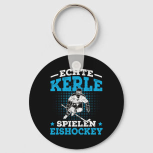 Real Guys Play Ice Hockey Hockey Saying Ice Hockey Keychain