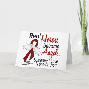 Real Heroes Become Angels Multiple Myeloma Card