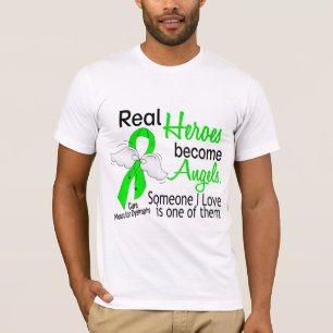 Real Heroes Become Angels Muscular Dystrophy T-Shirt