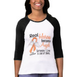 Real Heroes Become Angels Uterine Cancer t-shirts