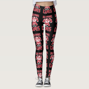 Real Heroes Don't Wear Capes Firefighter Leggings
