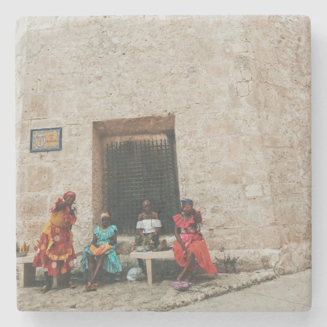 Real Housewives of Cartagena Stone Coaster (Front)