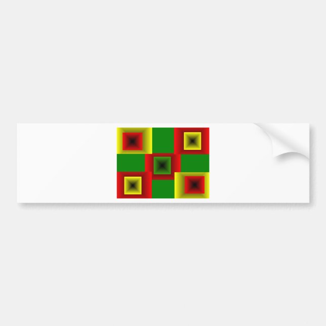 REAL  JAMAICA BUMPER STICKER (Front)