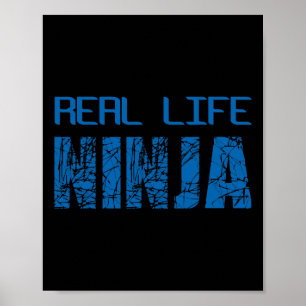 Real Life Ninja Easy Christmas Gift Poster