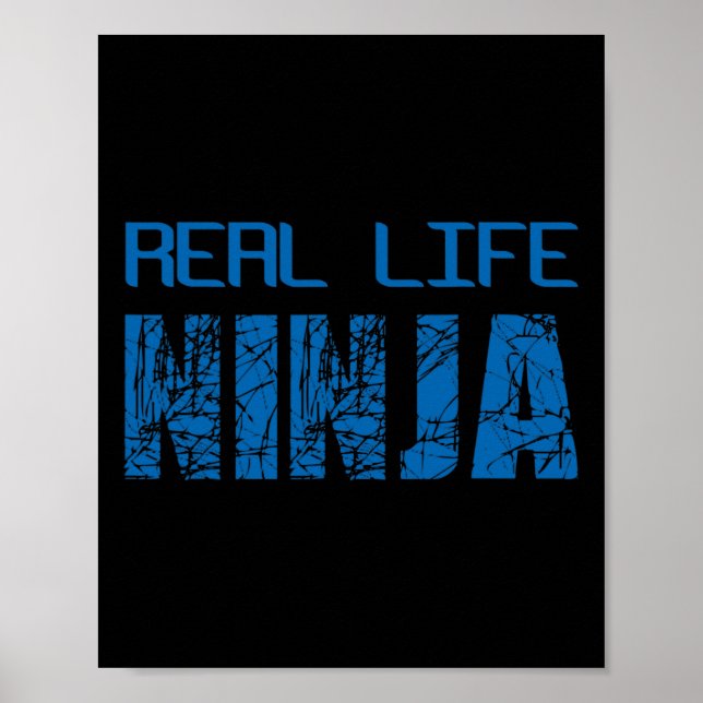 Real Life Ninja Easy Christmas Gift  Poster (Front)
