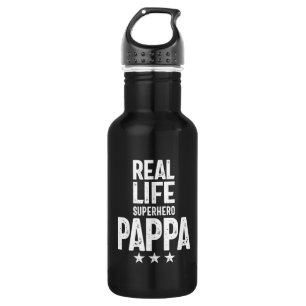 Real Life Superhero Pappa Father Gift 532 Ml Water Bottle
