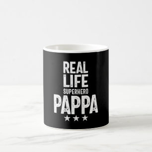 Real Life Superhero Pappa Father Gift Coffee Mug