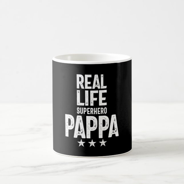 Real Life Superhero Pappa | Father Gift Coffee Mug (Center)