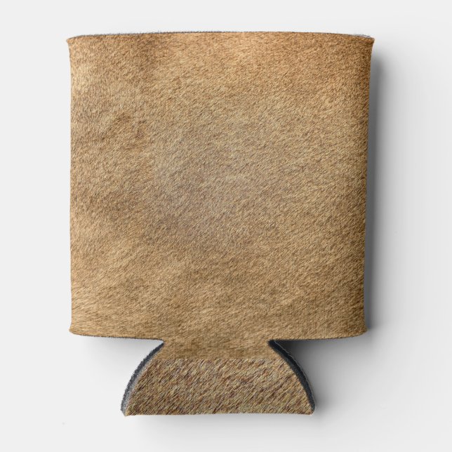 Real lion skin: fur texture can cooler (Front)