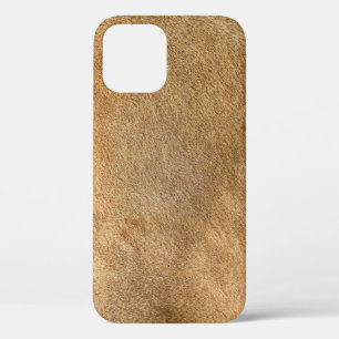 Real lion skin: fur texture iPhone 12 case