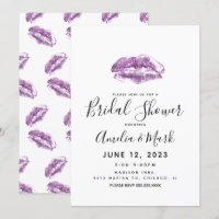 Real Lip Imprints Girly Bridal Shower