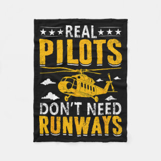 Real Lots Don't Need Runways  Fleece Blanket