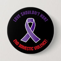 Real Love Domestic Violence  Button